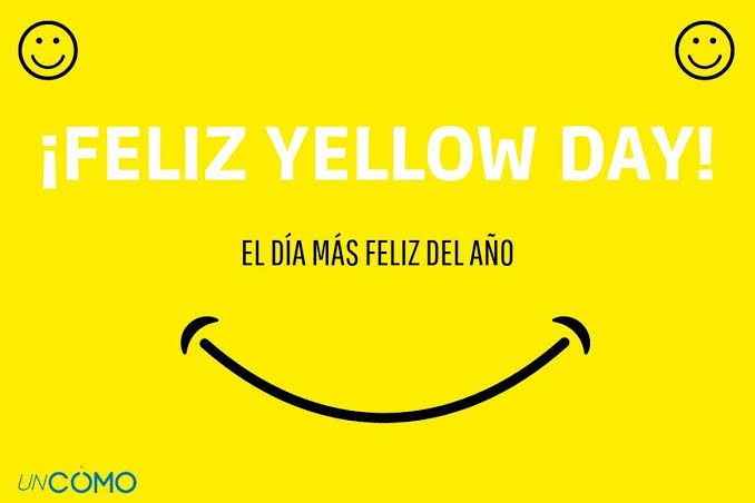 Yellow day, Celebrando el optimismo.